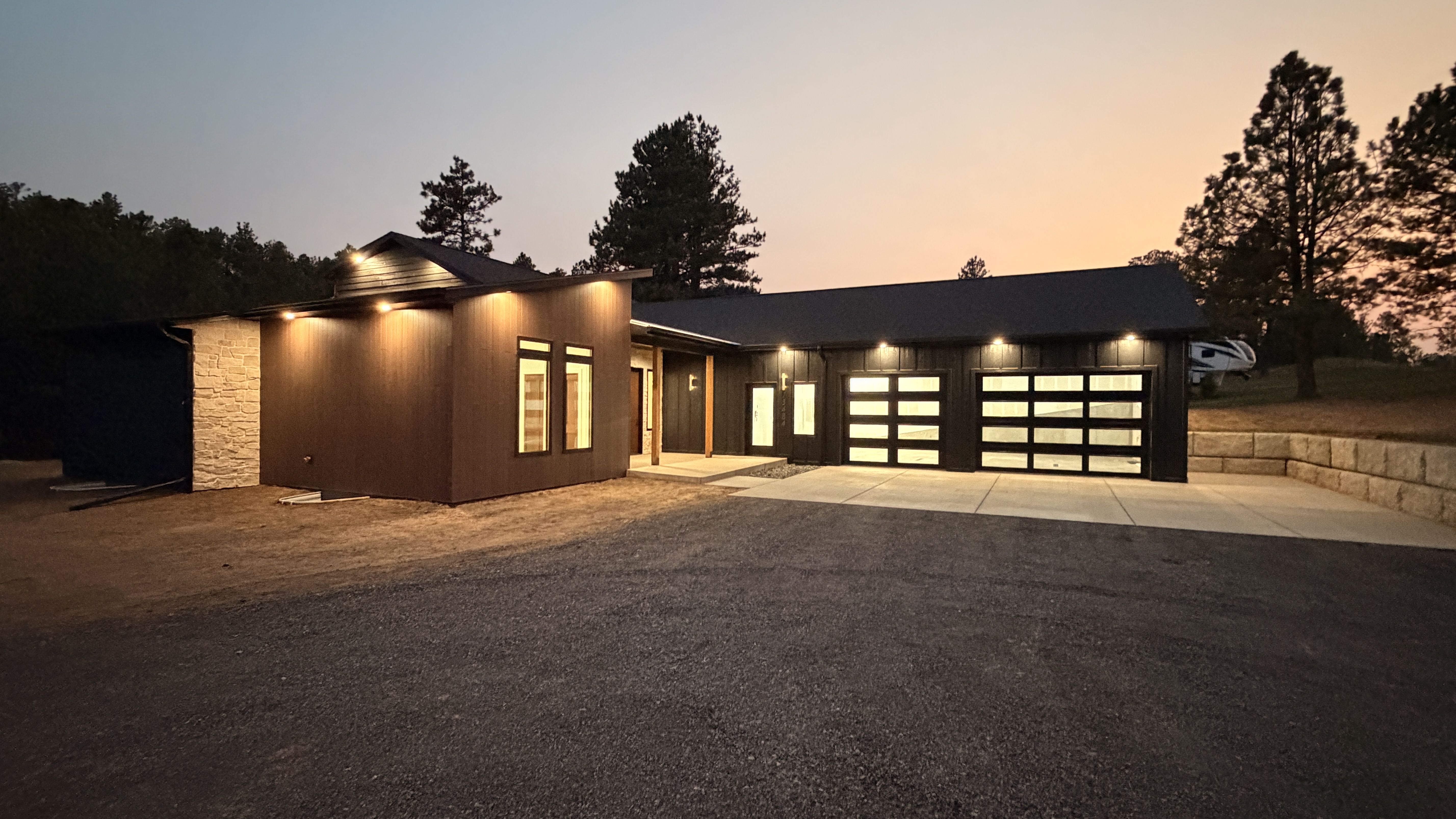 A luxury home on acreage in Piedmont, South Dakota, photographed for listing marketing