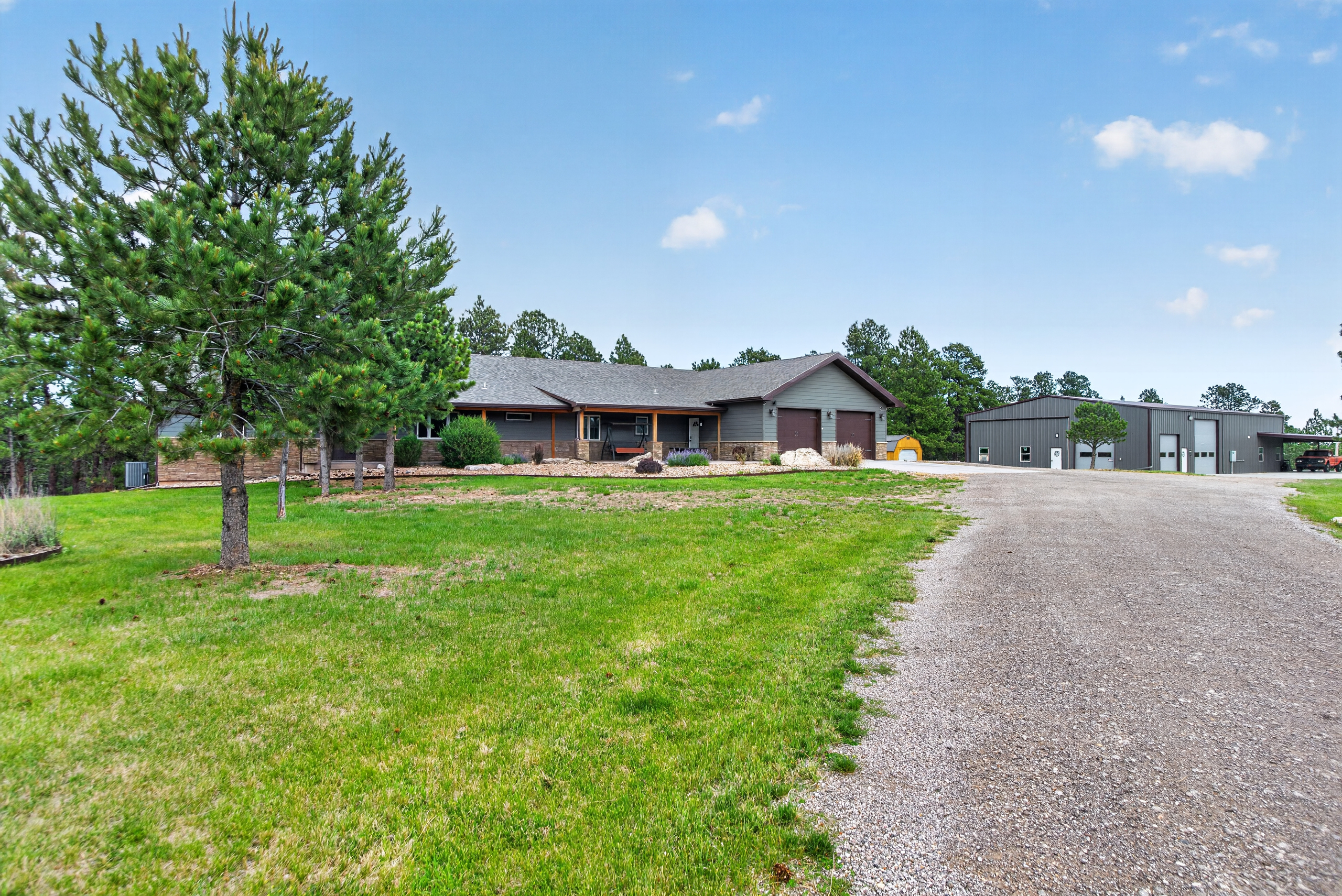 A custom home in Rapid City, South Dakota, in the Black Hills foothills
